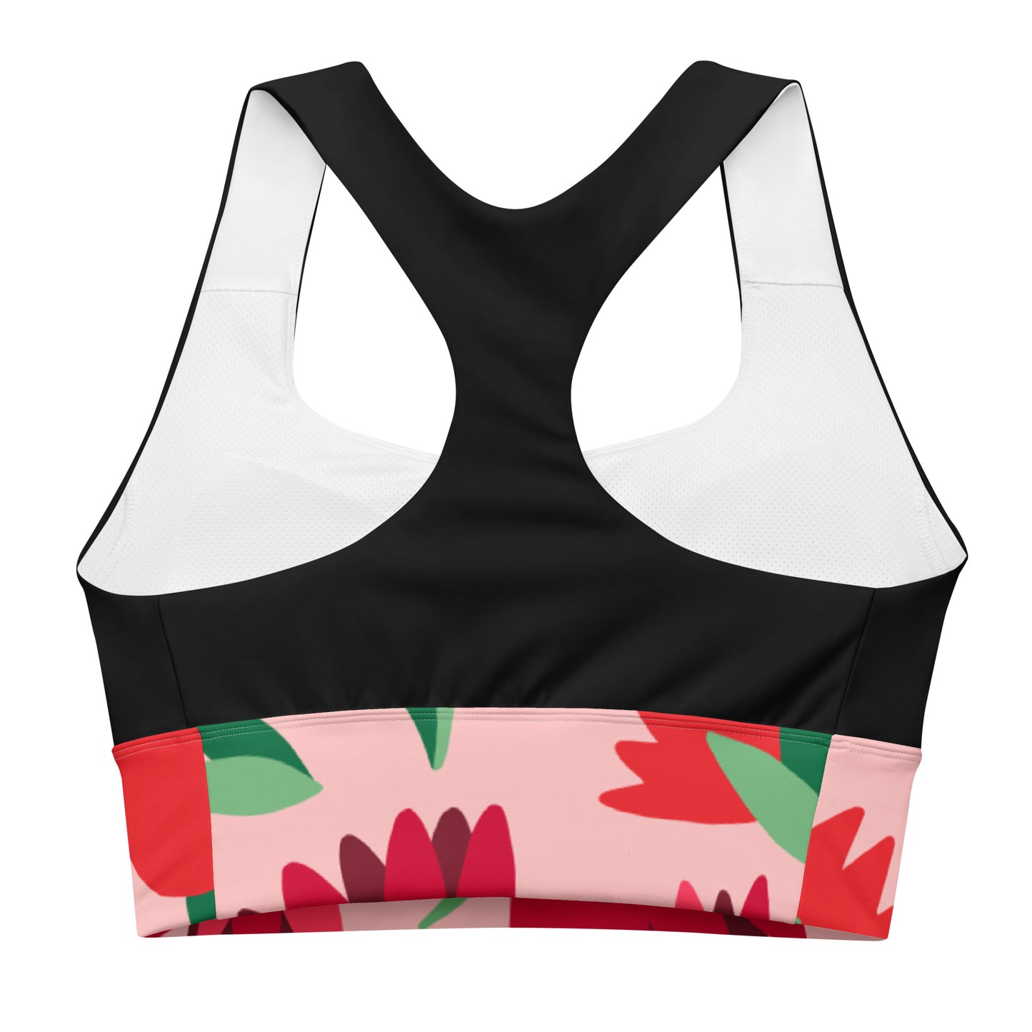 Women's Fitgo Floral Energy Plus Size Longline Sports Bra