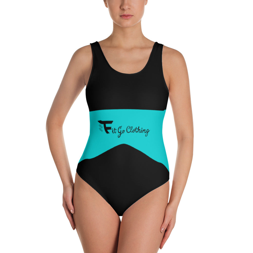 Women's Fitgo Script One-Piece Swimsuit